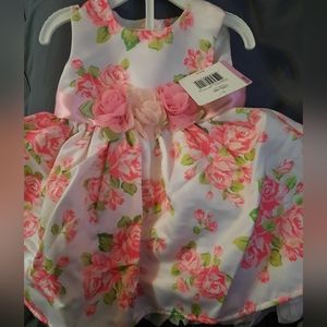 Little Me floral dress 9mo.